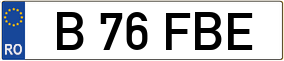 Trailer License Plate